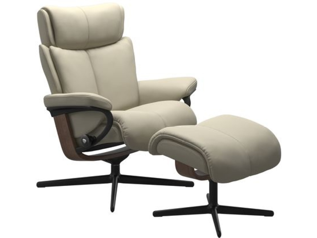 Magic (S) Cross Base Recliner with Ottoman