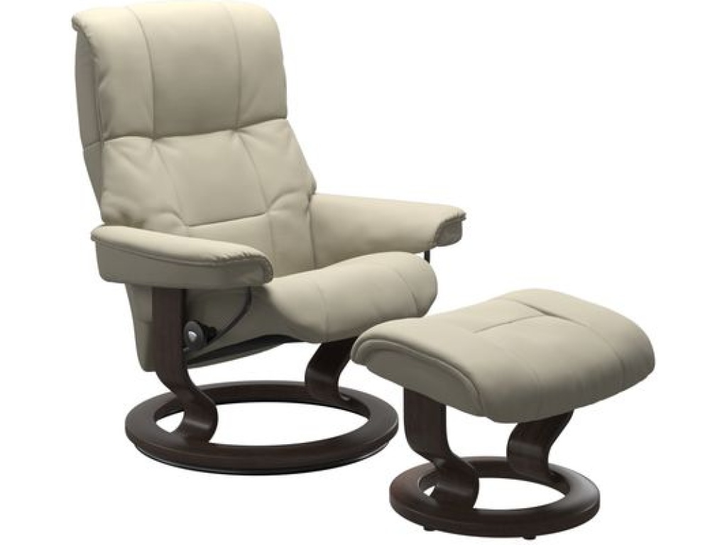 Mayfair (L) Classic Base Recliner with Ottoman