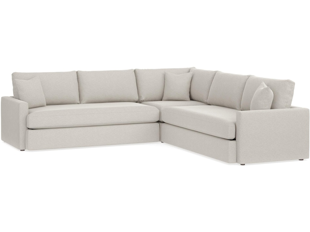 Allure Track Arm Bench Seat L-Shaped Sectional