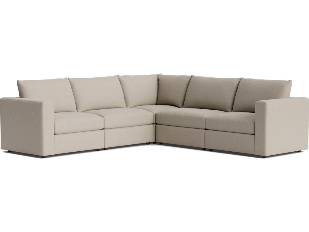 Beckham Track Arm Modular Sofa with Ottoman