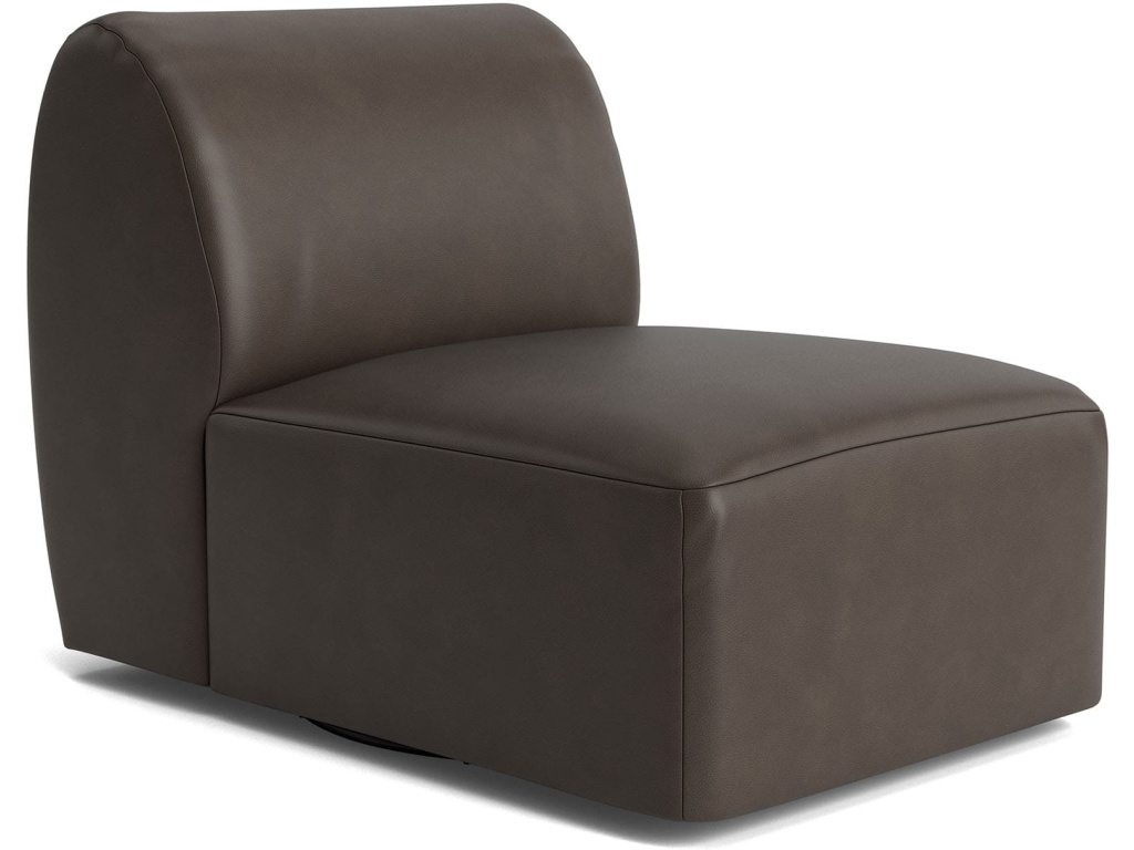 Clyde Leather Swivel Chair