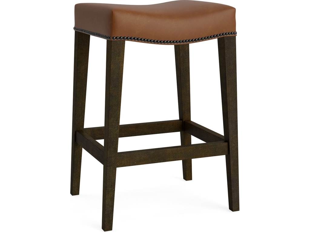 Vail Leather Saddle Counter Stool