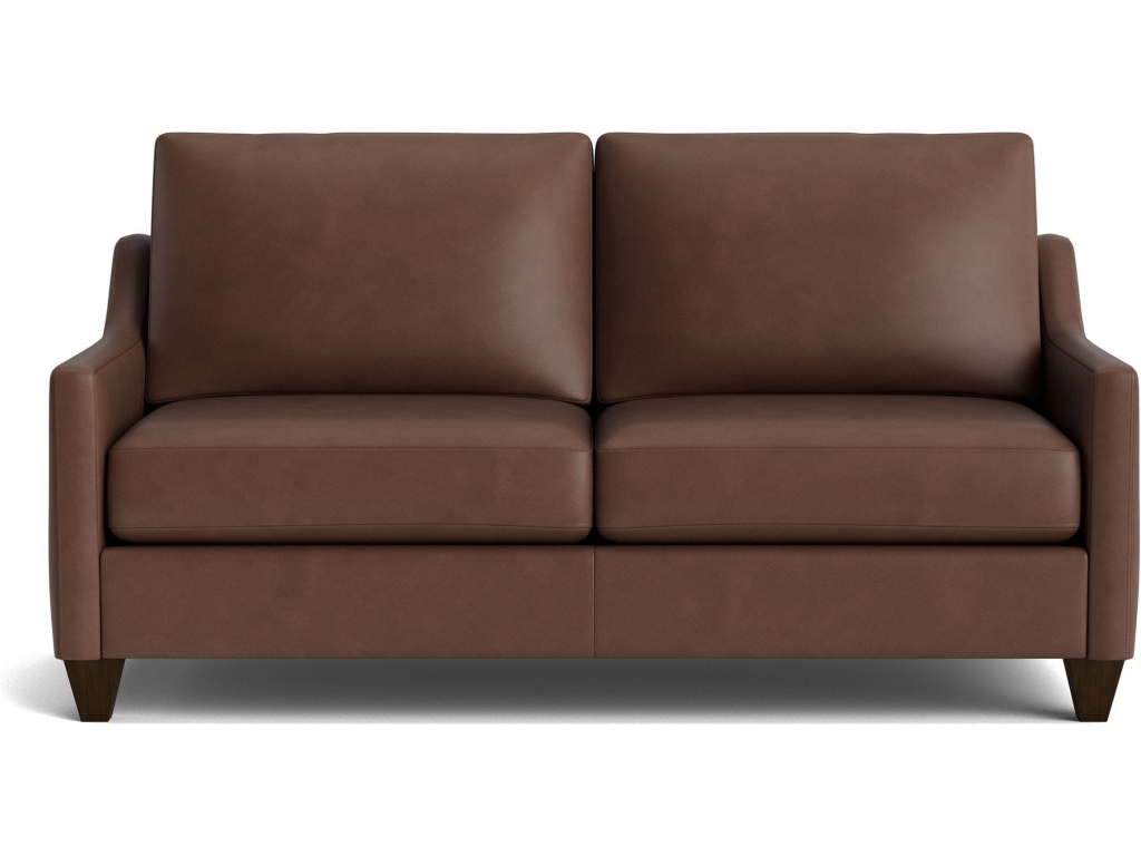 True Custom™ Leather Slope Arm Studio Sofa