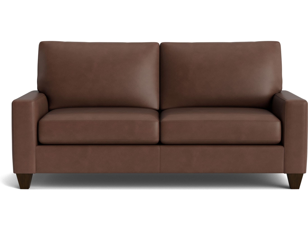 True Custom™ Leather Large Track Arm Studio Sofa