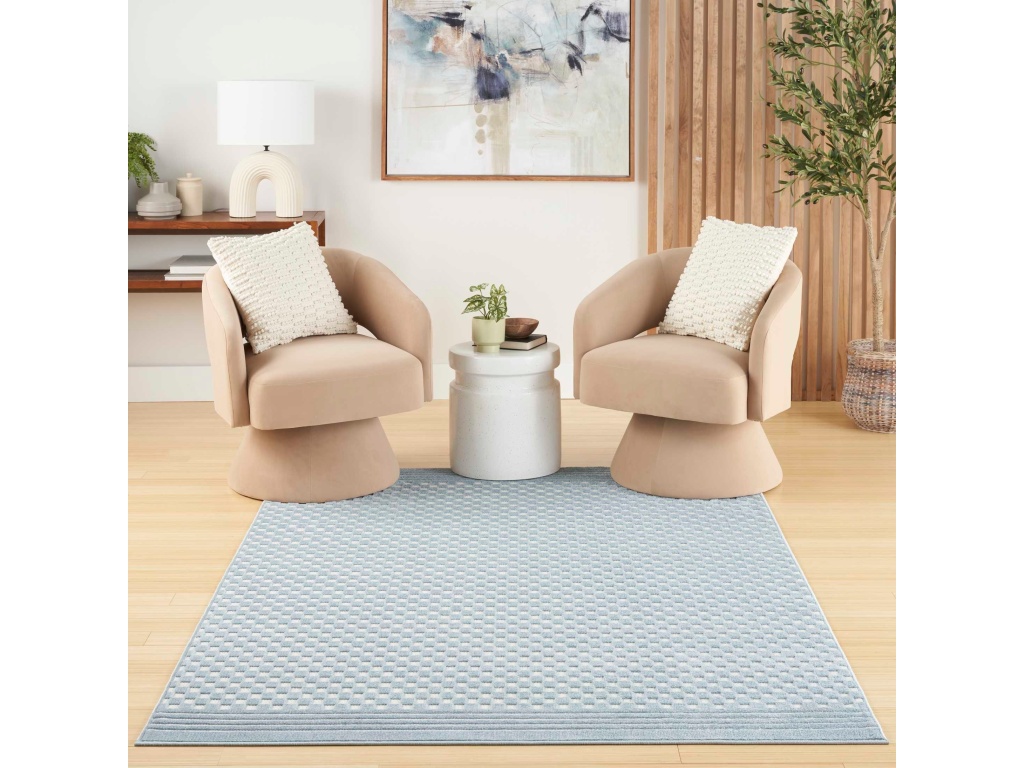 Care Free CAF02 Blue Area Rug