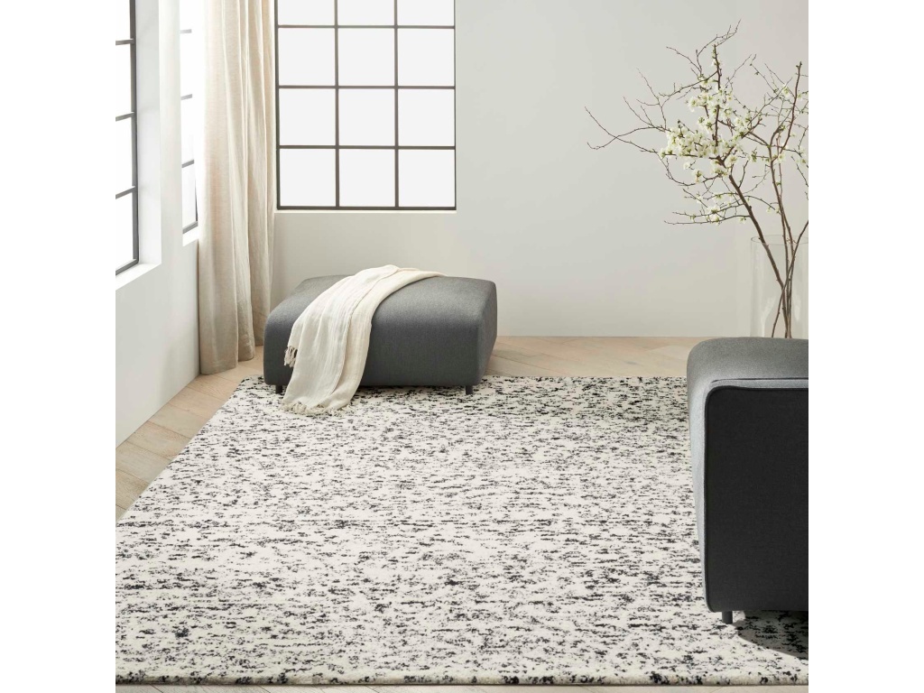 CK042 Billows BIL01 Ivory Black Area Rug