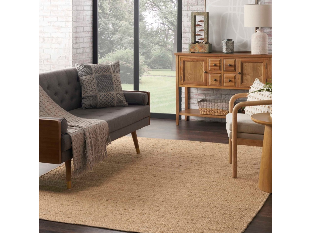 Neutral Jute NUJ01 Bleached Area Rug