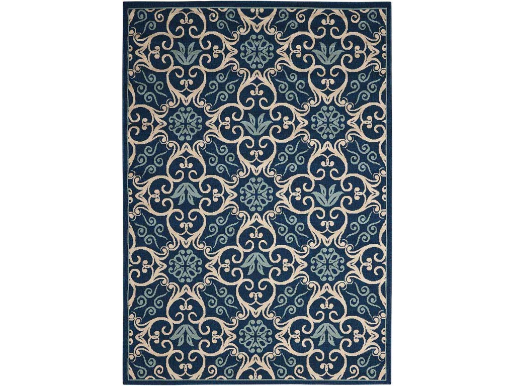 Caribbean CRB02 Navy Outdoor Rug