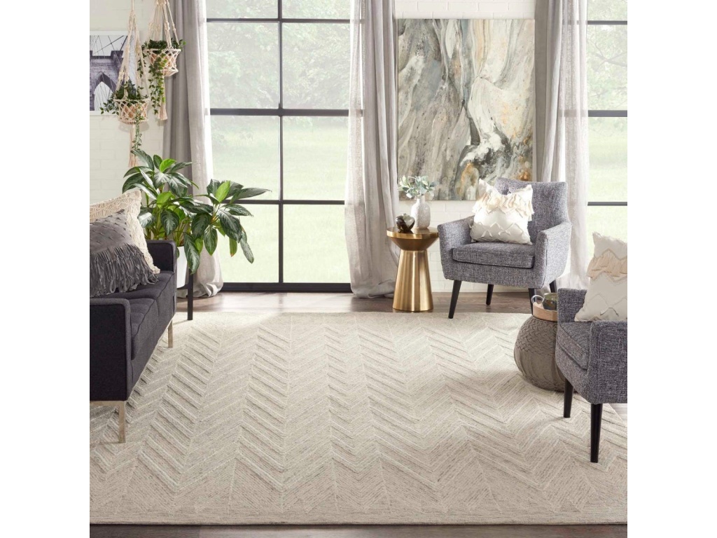 Interlock ITL04 Ivory/Grey Rug