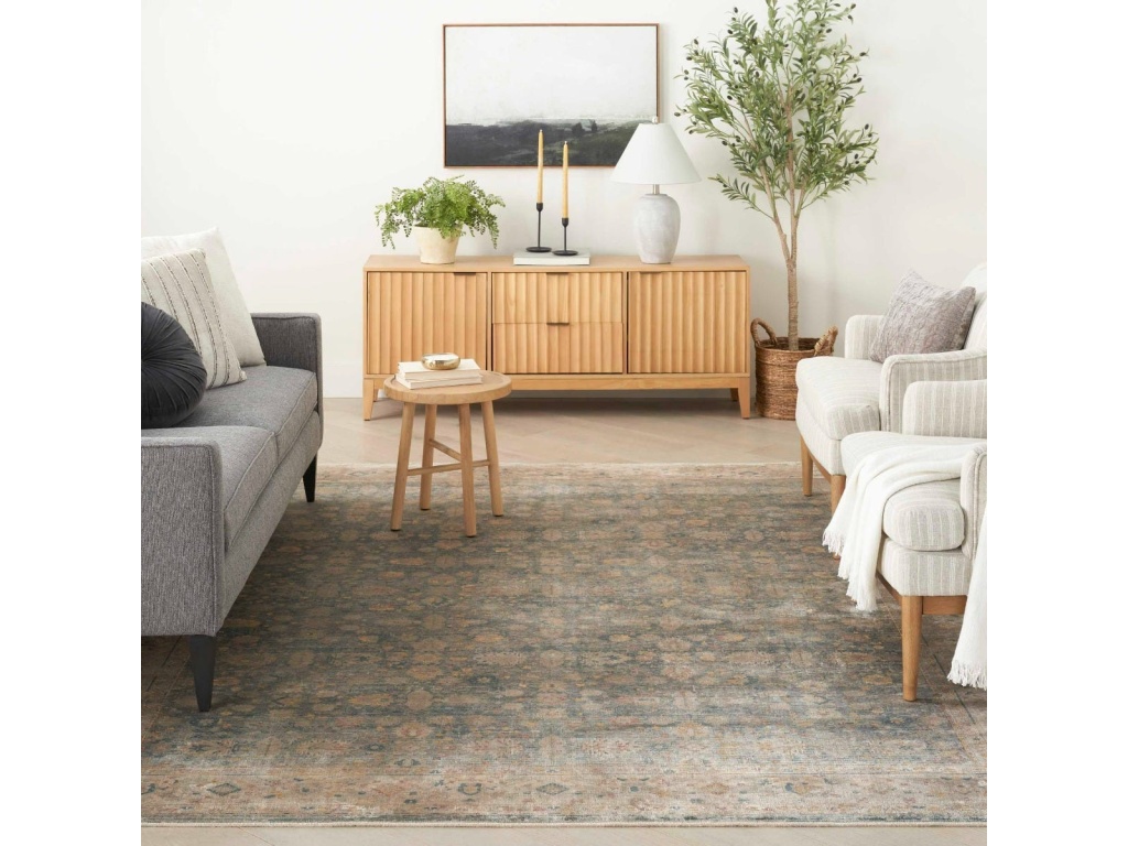 Luxurious LRS03 Ivory Blue Area Rug