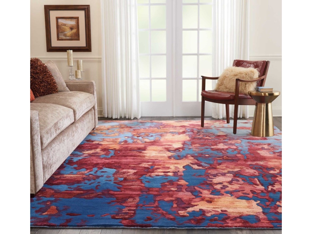 Prismatic PRS13 Blue/Flame Rug