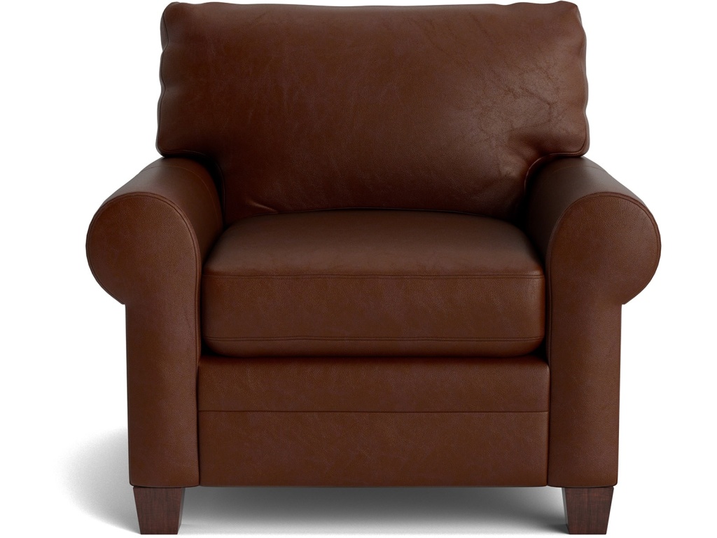 Carolina Leather Roll Arm Chair